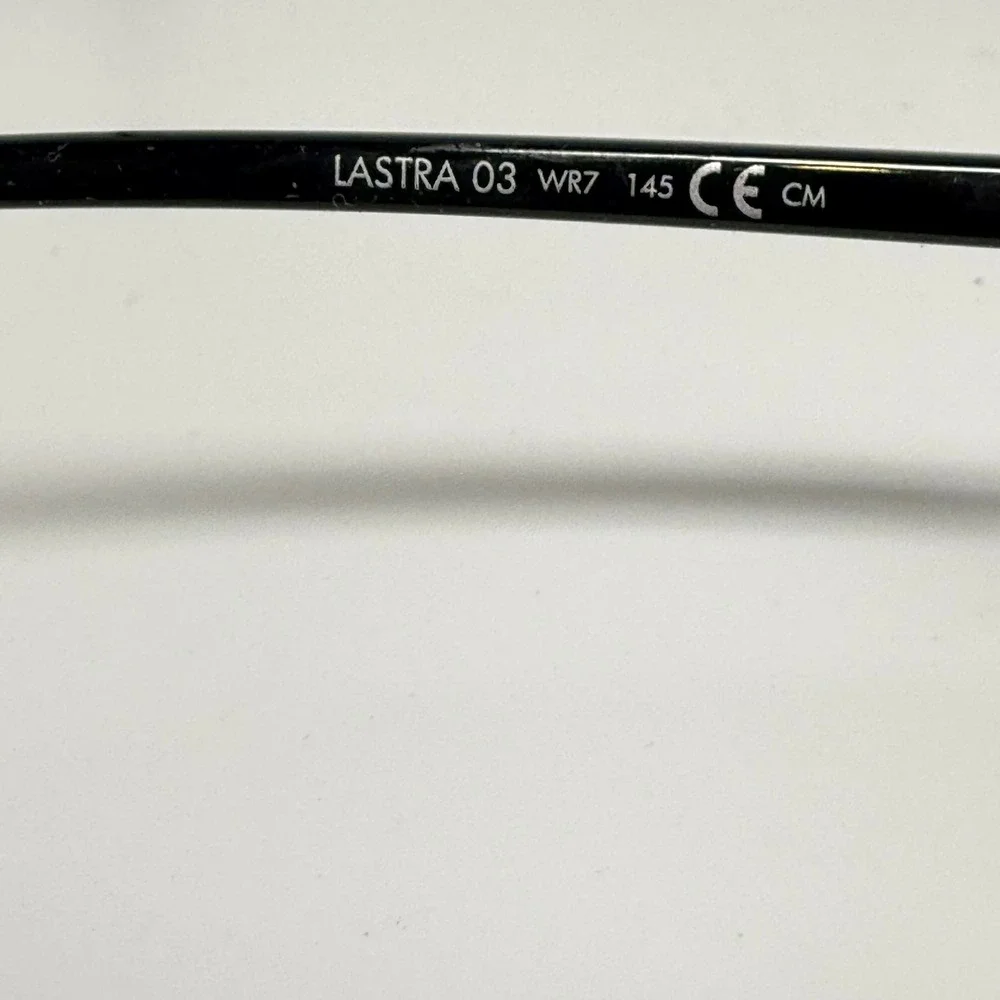 Safilo Lastra 03 WR7 Black Tortoise Rectangular Eyeglass Frames Italy 145mm
